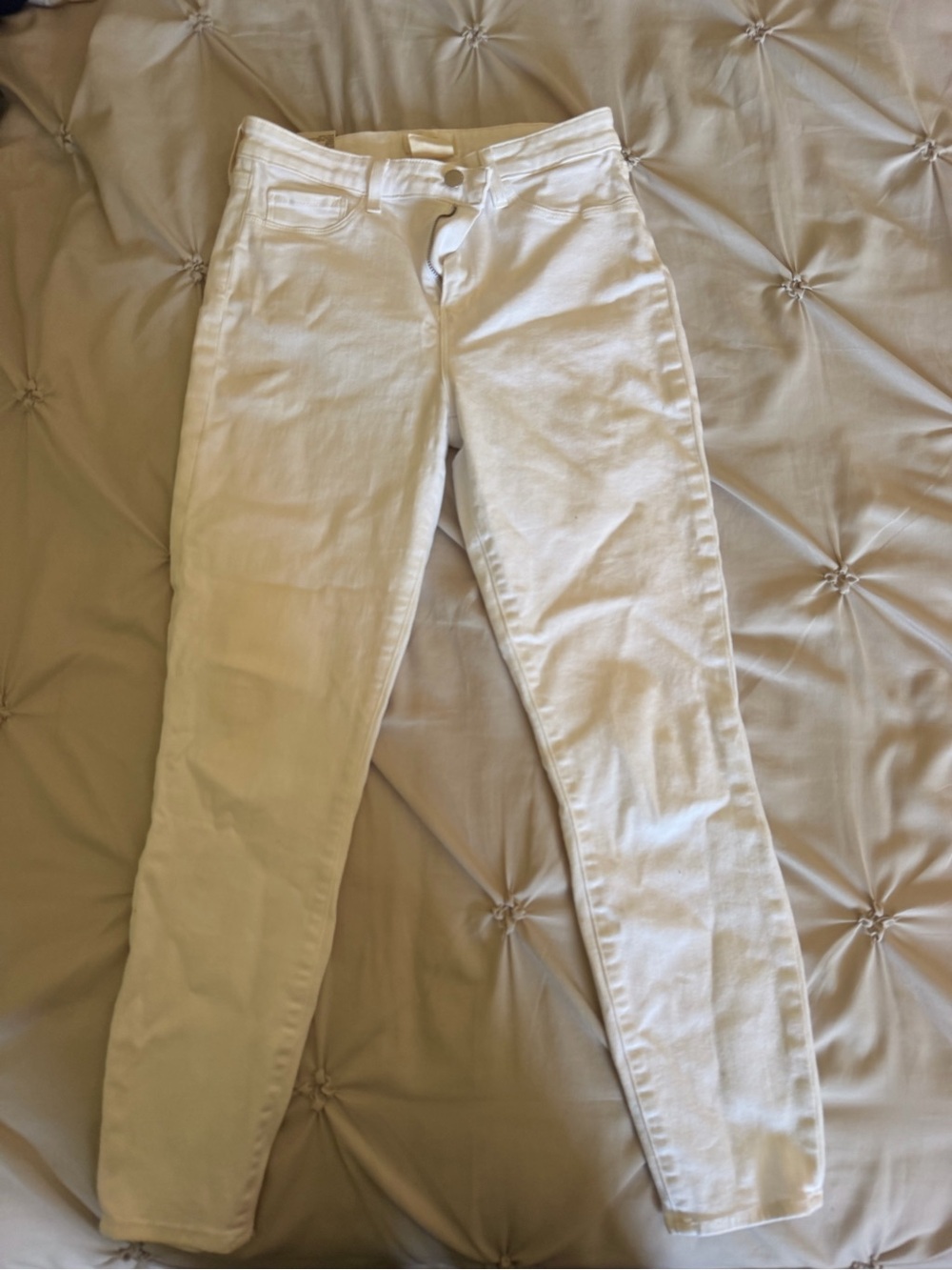 L'AGENCE White Skinny Jeans